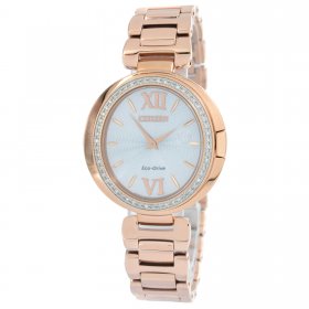 Citizen EX1503-54A Women's Capella Rose Gold Bracelet Diamond Watch