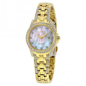 CITIZEN Women's Eco-Drive Silhouette Crystal Watch EW1222-84D