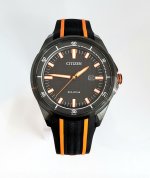 Citizen AR- AW1608-01E Men's Drive Stainless Steel Quartz Watch with Silicone Strap