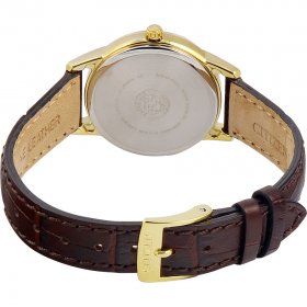 CITIZEN Women's Eco-Drive FE1082-05A Gold Leather Eco-Drive Fashion Watch