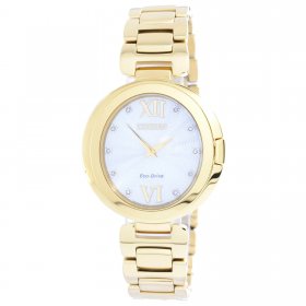 Citizen EX1512-53A Women's Capella Yellow Gold Bracelet Watch