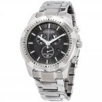 Citizen Black Dial Stainless Steel Men's Watch AT2260-53E